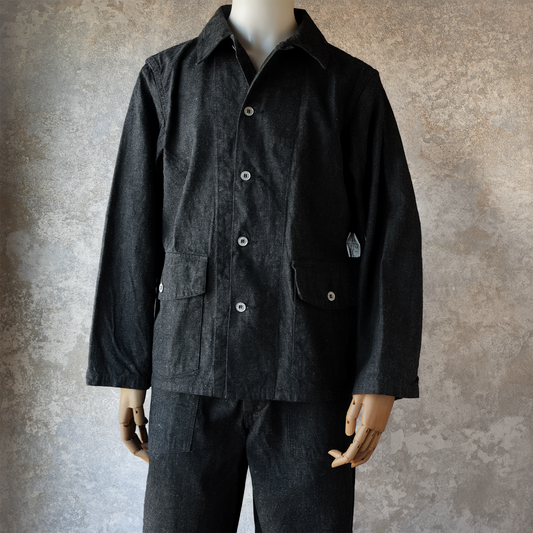 TCB jeans_Catface Jacket 10.2oz_Black Denim