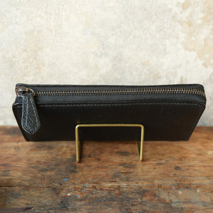 SpiralDance_L ZIP WALETT_WILD BOAR_ALL BLACK