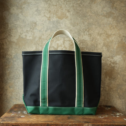 WORKERS_Deluxe Pocket Tote Bag_Dark Navy x Green Handle_Short
