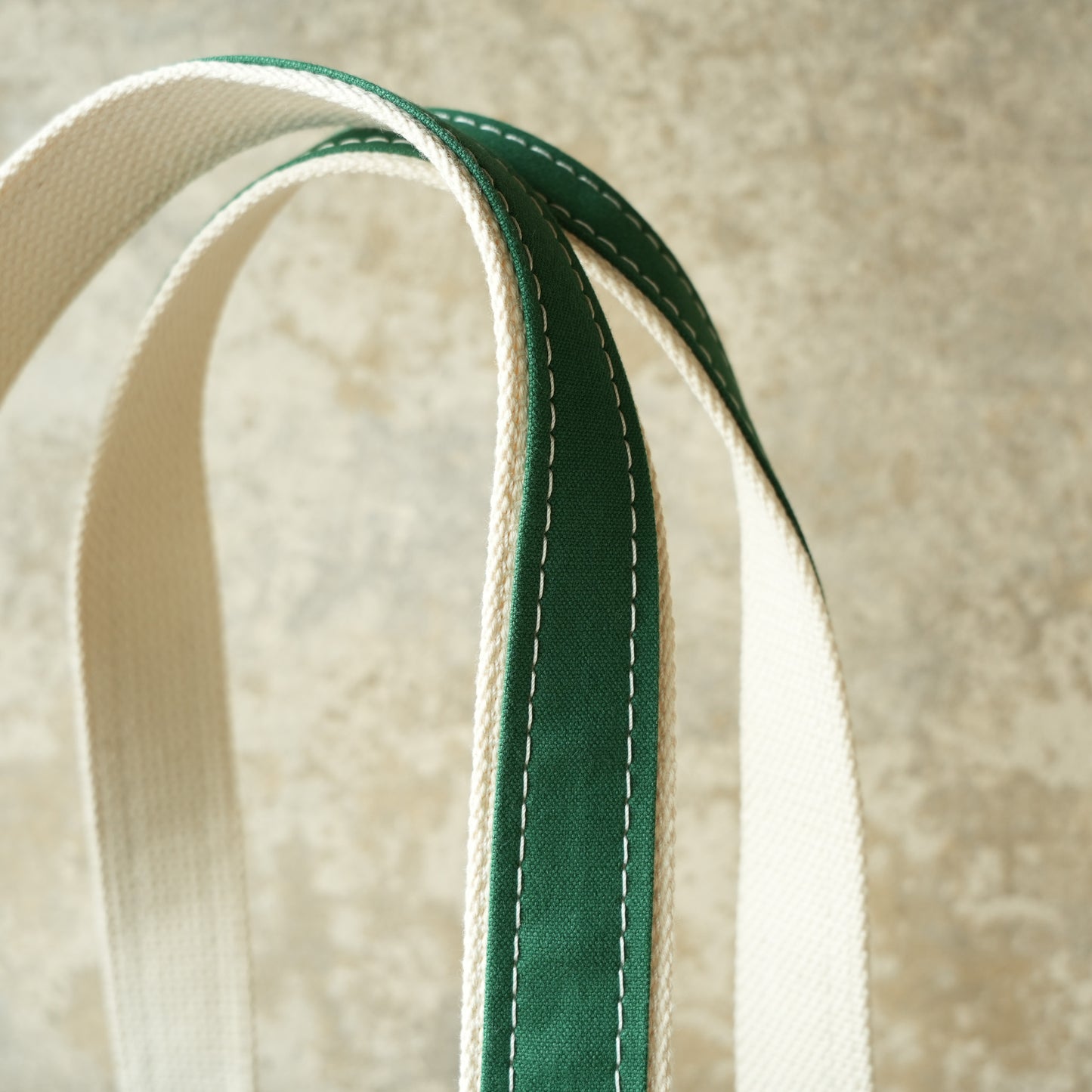 WORKERS_Deluxe Pocket Tote Bag_Dark Navy x Green Handle_Long