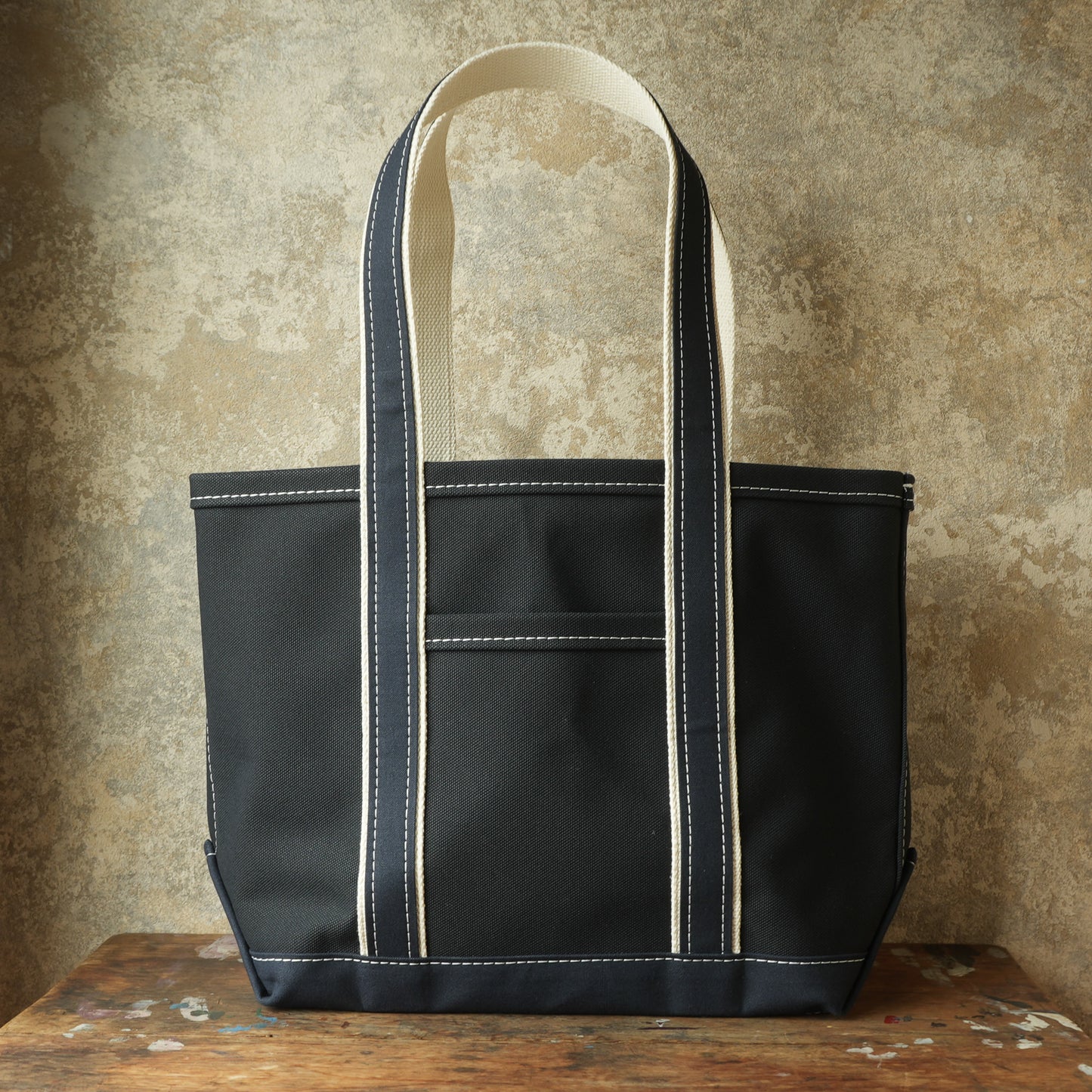 WORKERS_Deluxe Pocket Tote Bag_Dark Navy x Navy Handle_Long