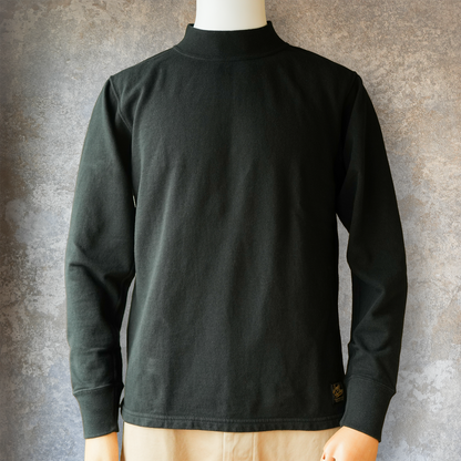 DELUXEWARE_M300-00_MOCK NECK KNIT_BLACK