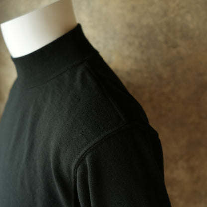 DELUXEWARE_M300-00_MOCK NECK KNIT_BLACK