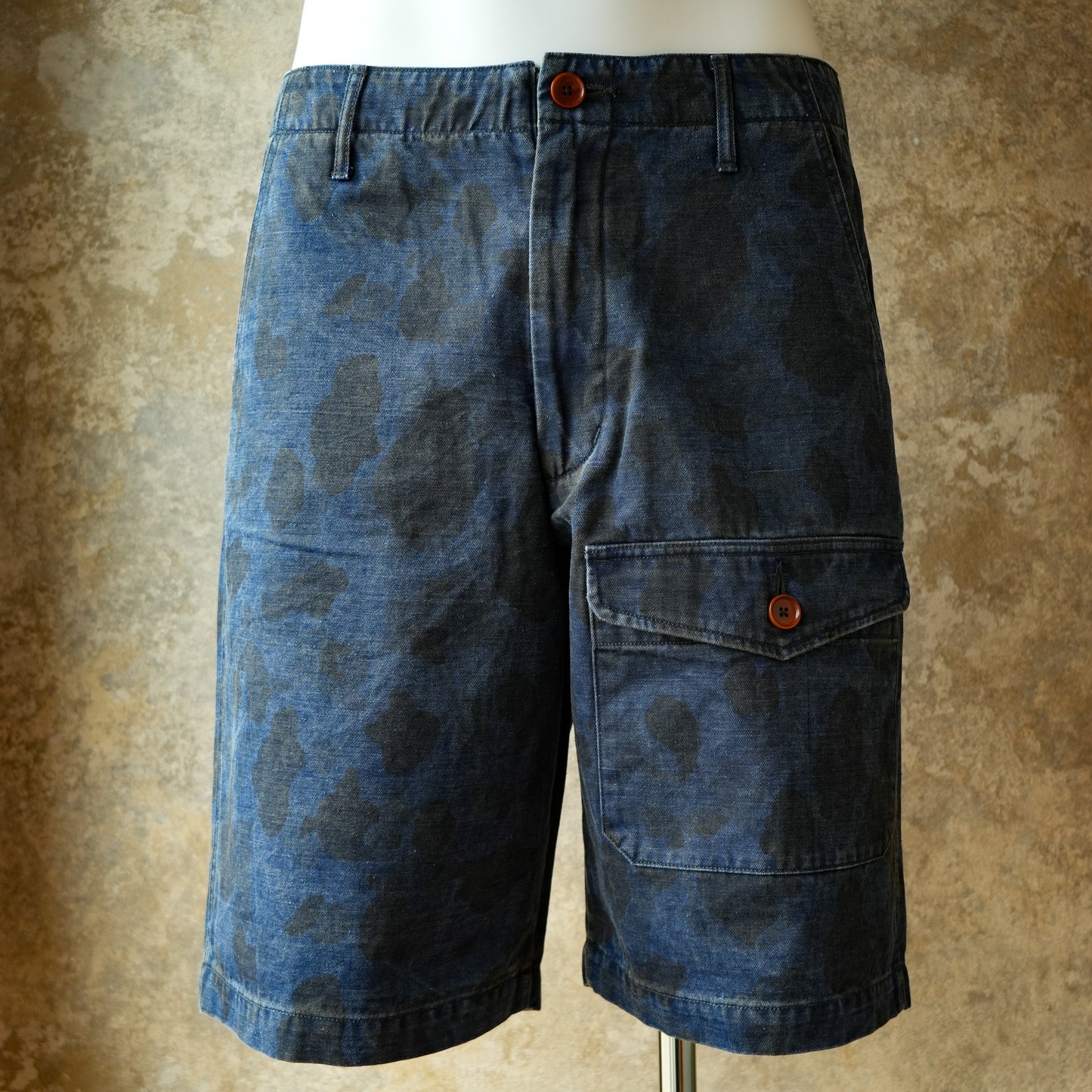 PREQUEL_P1005 Combat Indigo Field Shorts_コンバットショーツ