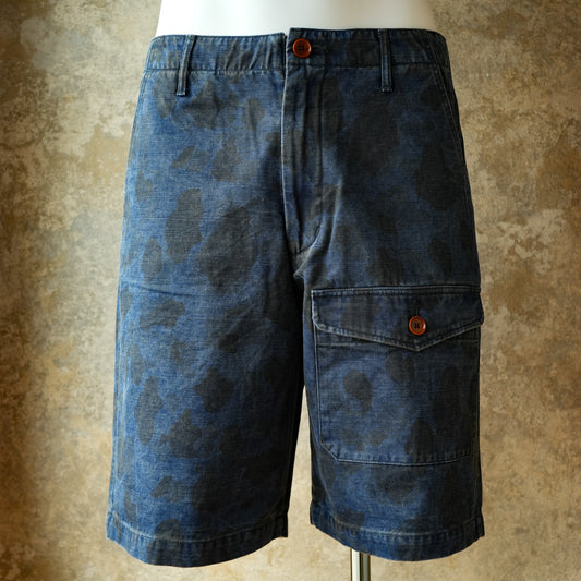 PREQUEL_P1005 Combat Indigo Field Shorts_コンバットショーツ
