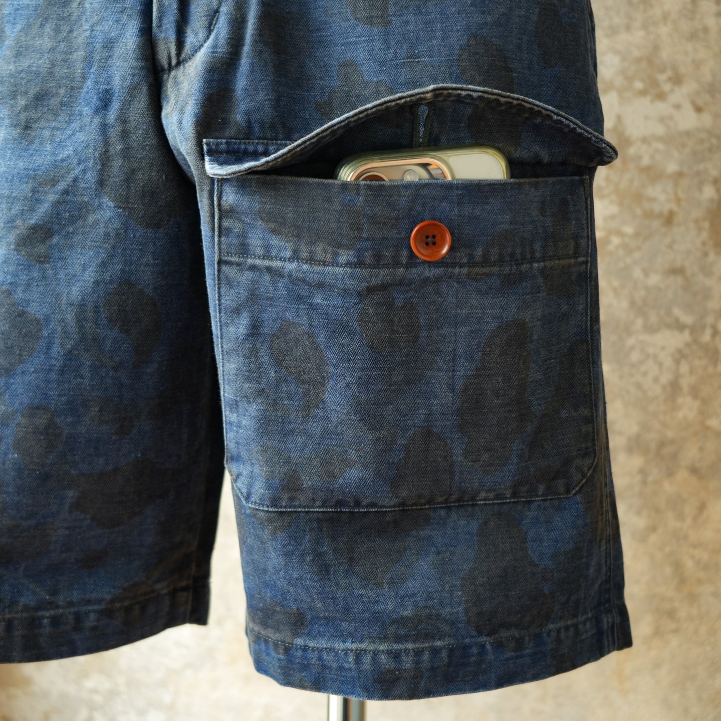 PREQUEL_P1005 Combat Indigo Field Shorts_コンバットショーツ