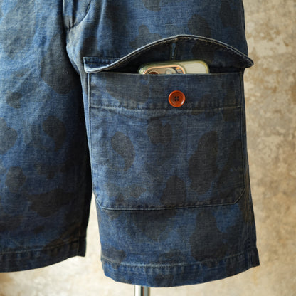 PREQUEL_P1005 Combat Indigo Field Shorts_コンバットショーツ