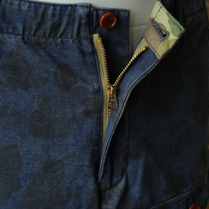 PREQUEL_P1005 Combat Indigo Field Shorts_コンバットショーツ