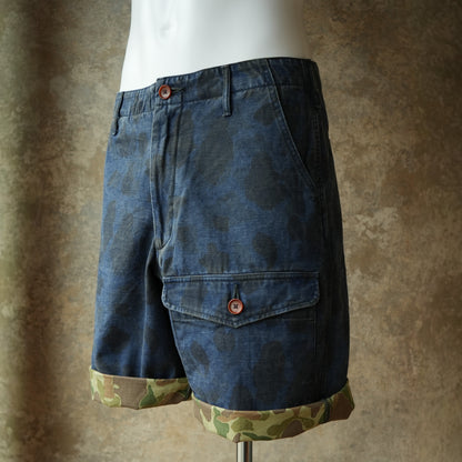 PREQUEL_P1005 Combat Indigo Field Shorts_コンバットショーツ