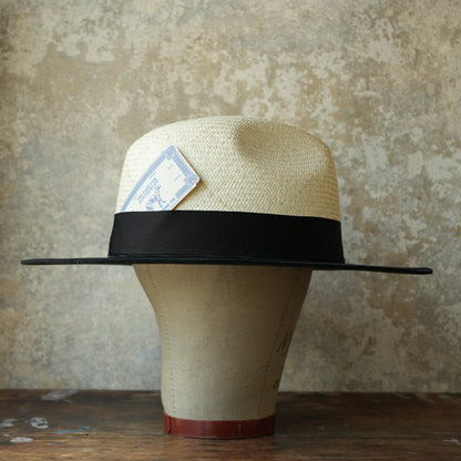 THE H.W.DOG&CO_ D-01169_RAFFIA × WOOL FRONT HAT_Natural × Black