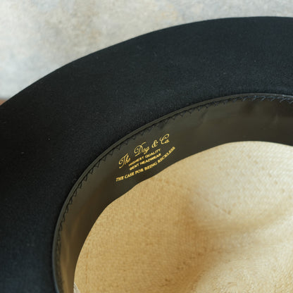 THE H.W.DOG&CO_ D-01169_RAFFIA × WOOL FRONT HAT_Natural × Black