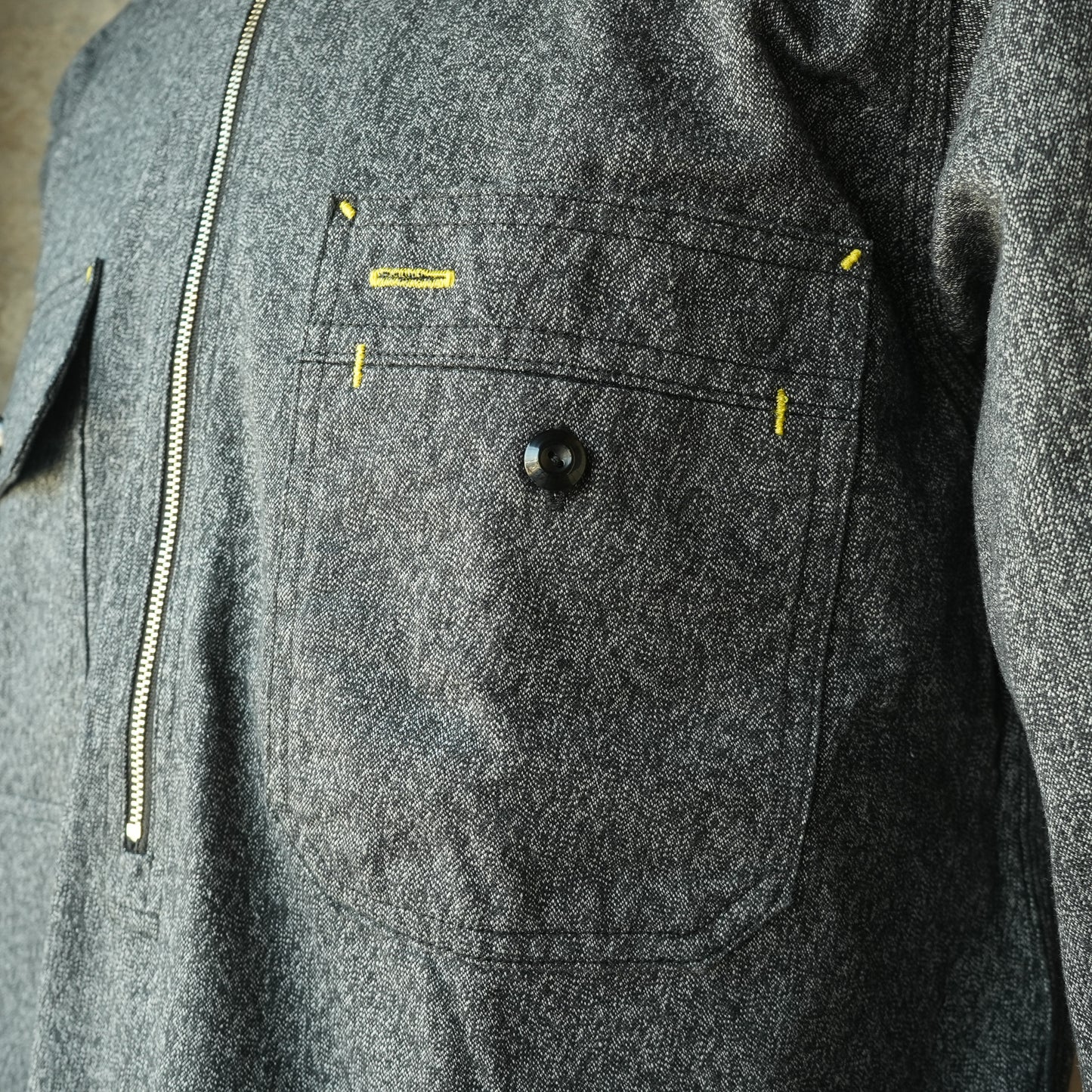 TCB Jeans_Uncle Cat Shirt_ブラックシャンブレー