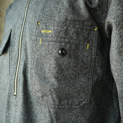 TCB Jeans_Uncle Cat Shirt_ブラックシャンブレー