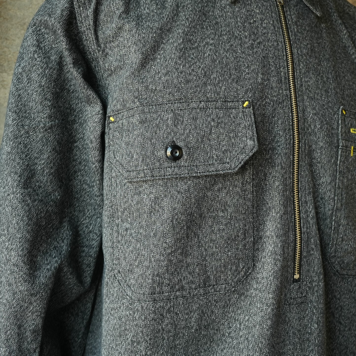 TCB Jeans_Uncle Cat Shirt_ブラックシャンブレー