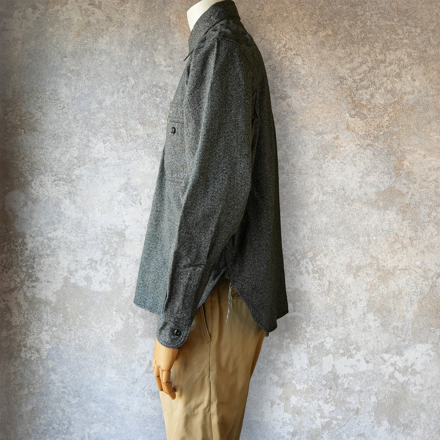 TCB Jeans_Uncle Cat Shirt_ブラックシャンブレー