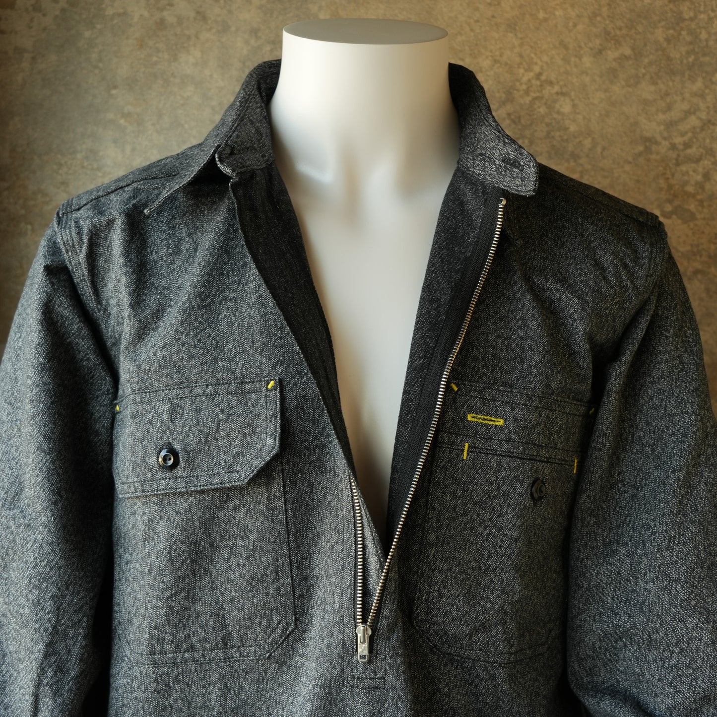 TCB Jeans_Uncle Cat Shirt_ブラックシャンブレー