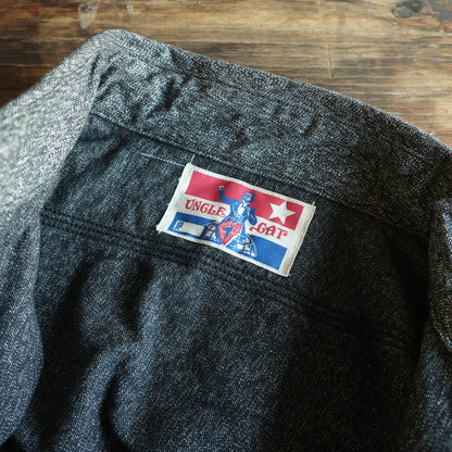 TCB Jeans_Uncle Cat Shirt_ブラックシャンブレー