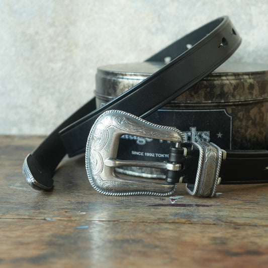 VINTAGE WORKS_DH5747 BLACK_ Black×銀メッキバックル