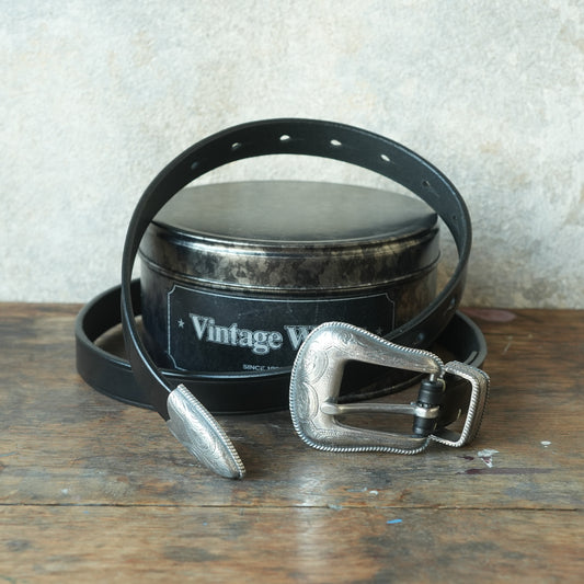VINTAGE WORKS_DH5747 BLACK_ Black×銀メッキバックル