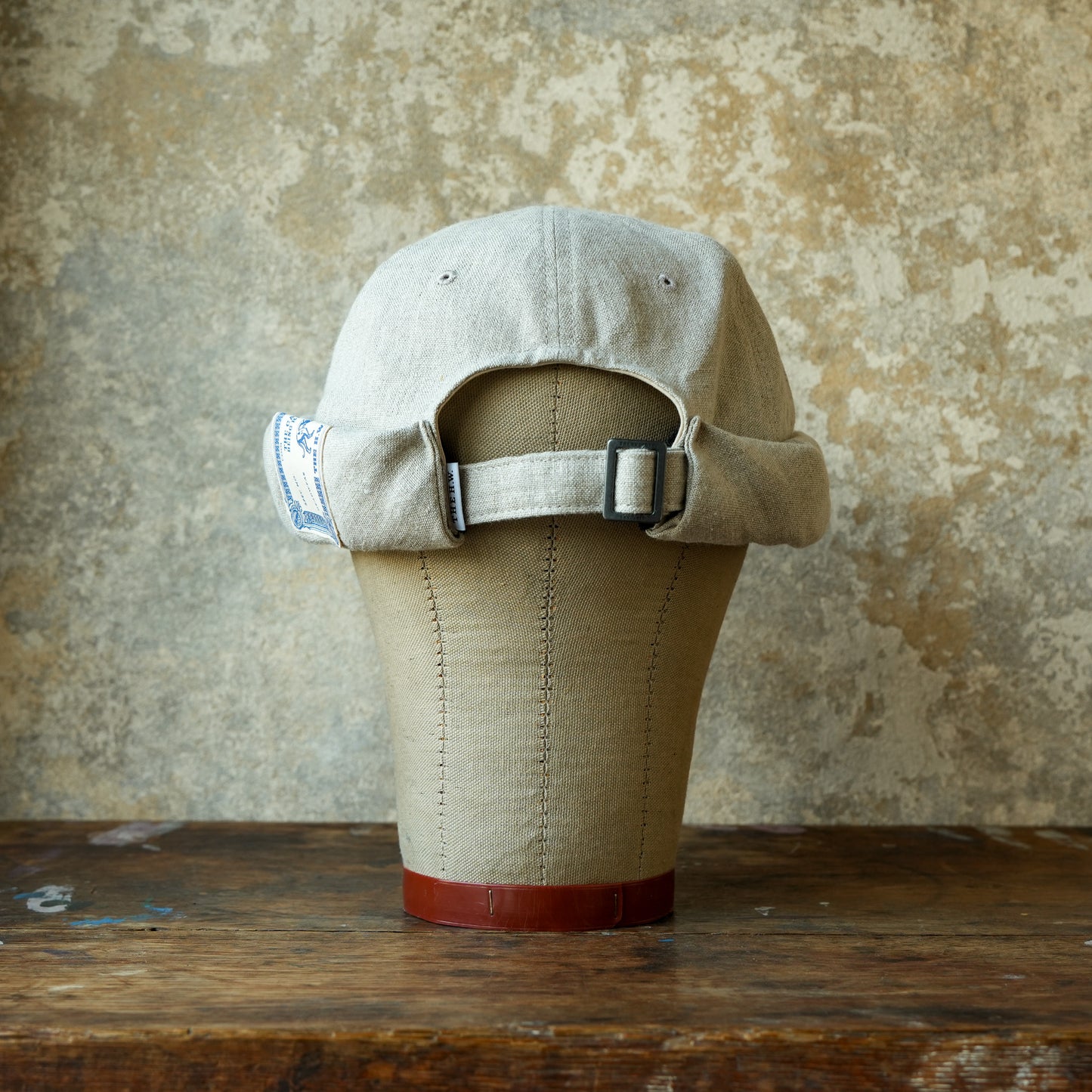 THE H.W.DOG&CO_ D-01166_LINEN CANVAS ROLL CAP - Natural