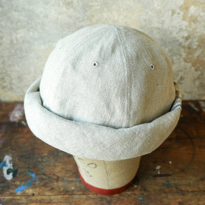 THE H.W.DOG&CO_ D-01166_LINEN CANVAS ROLL CAP - Natural