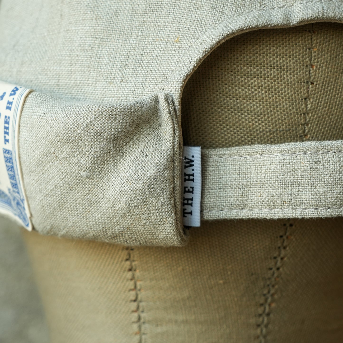 THE H.W.DOG&CO_ D-01166_LINEN CANVAS ROLL CAP - Natural