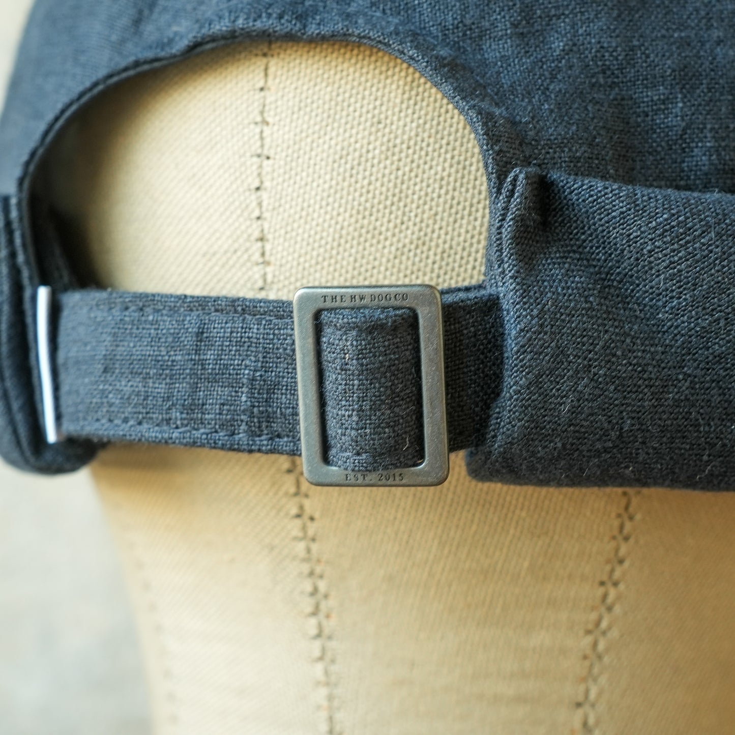 THE H.W.DOG&CO_ D-01166_LINEN CANVAS ROLL CAP - Navy