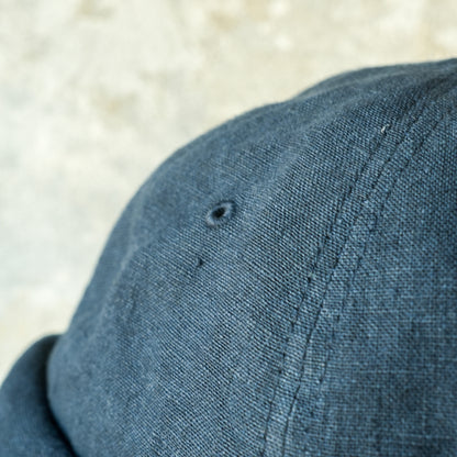 THE H.W.DOG&CO_ D-01166_LINEN CANVAS ROLL CAP - Navy