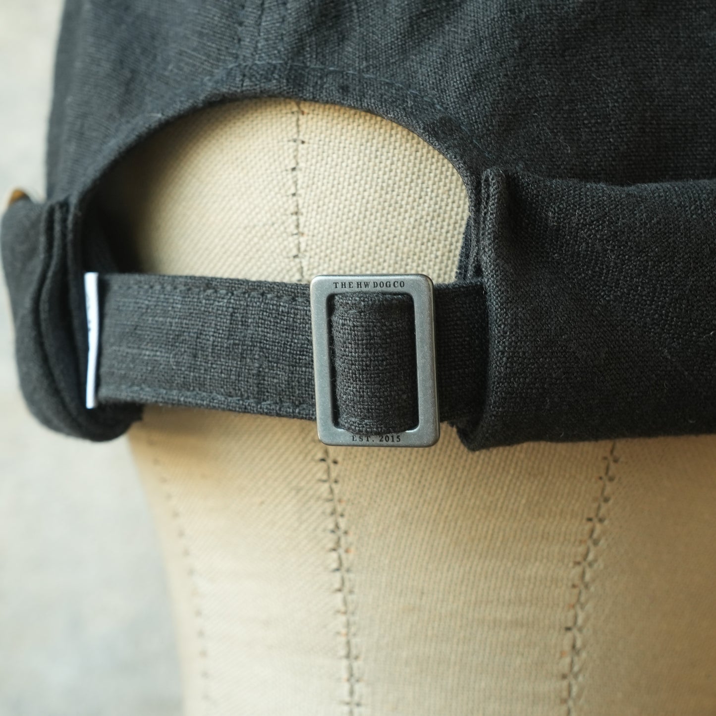 THE H.W.DOG&CO_ D-01166_LINEN CANVAS ROLL CAP - Black