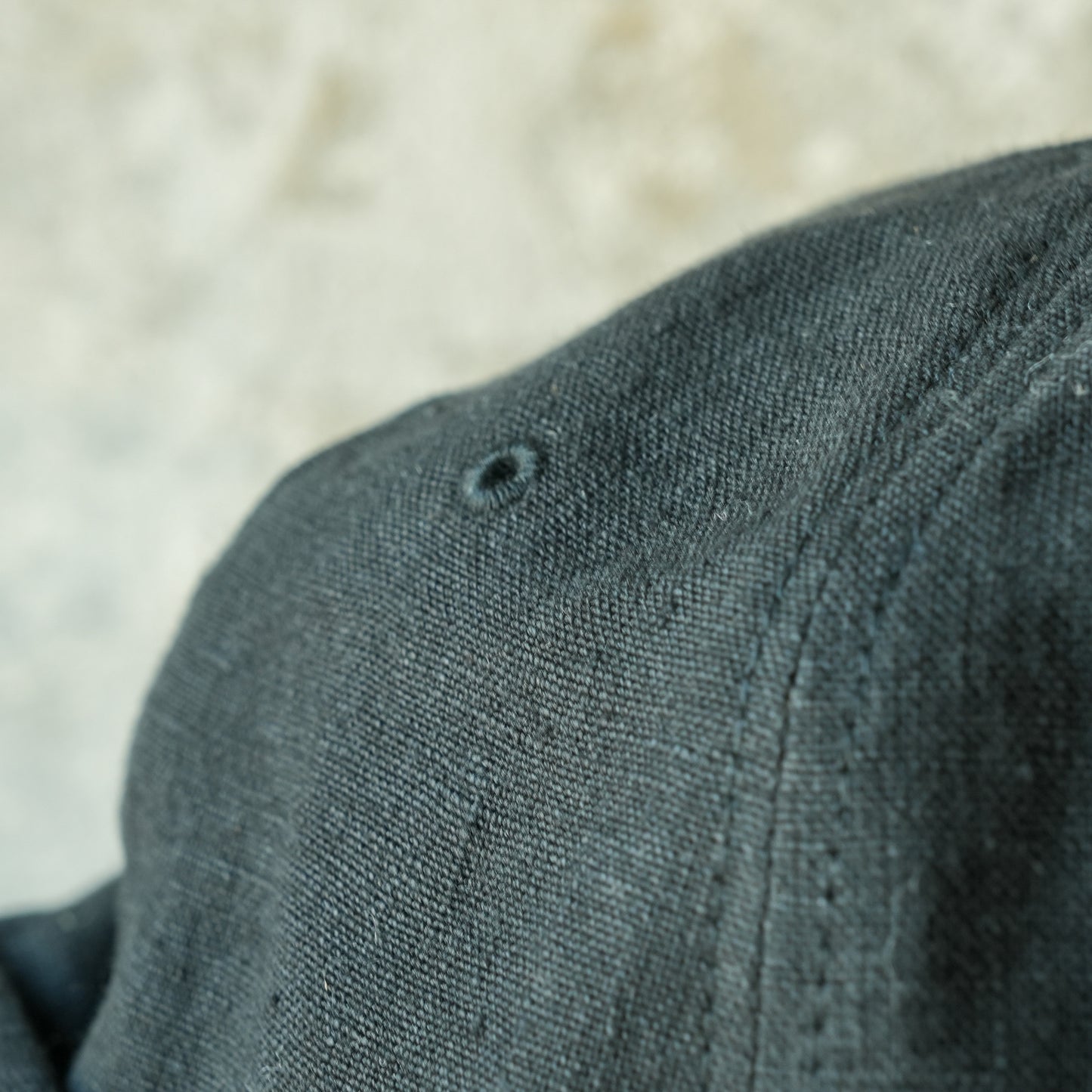 THE H.W.DOG&CO_ D-01166_LINEN CANVAS ROLL CAP - Black