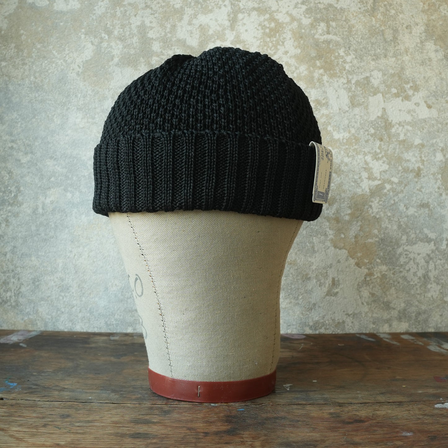 THE H.W.DOG&CO_ D-01221_SEED STITCH KNIT CAP_Black