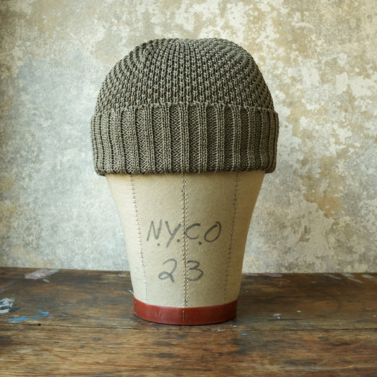 THE H.W.DOG&CO_ D-01221_SEED STITCH KNIT CAP_Olive