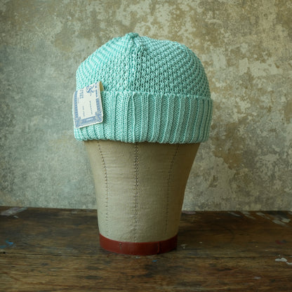 THE H.W.DOG&CO_ D-01221_SEED STITCH KNIT CAP_Blue