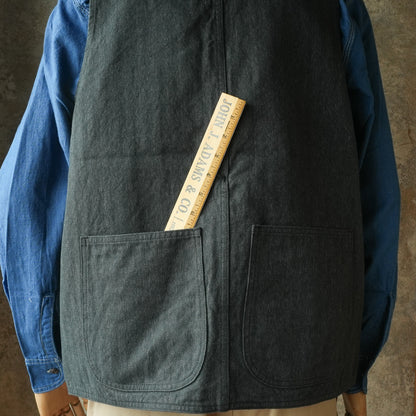 TCB Jeans_Huntsman Vest_Covert Herringbone