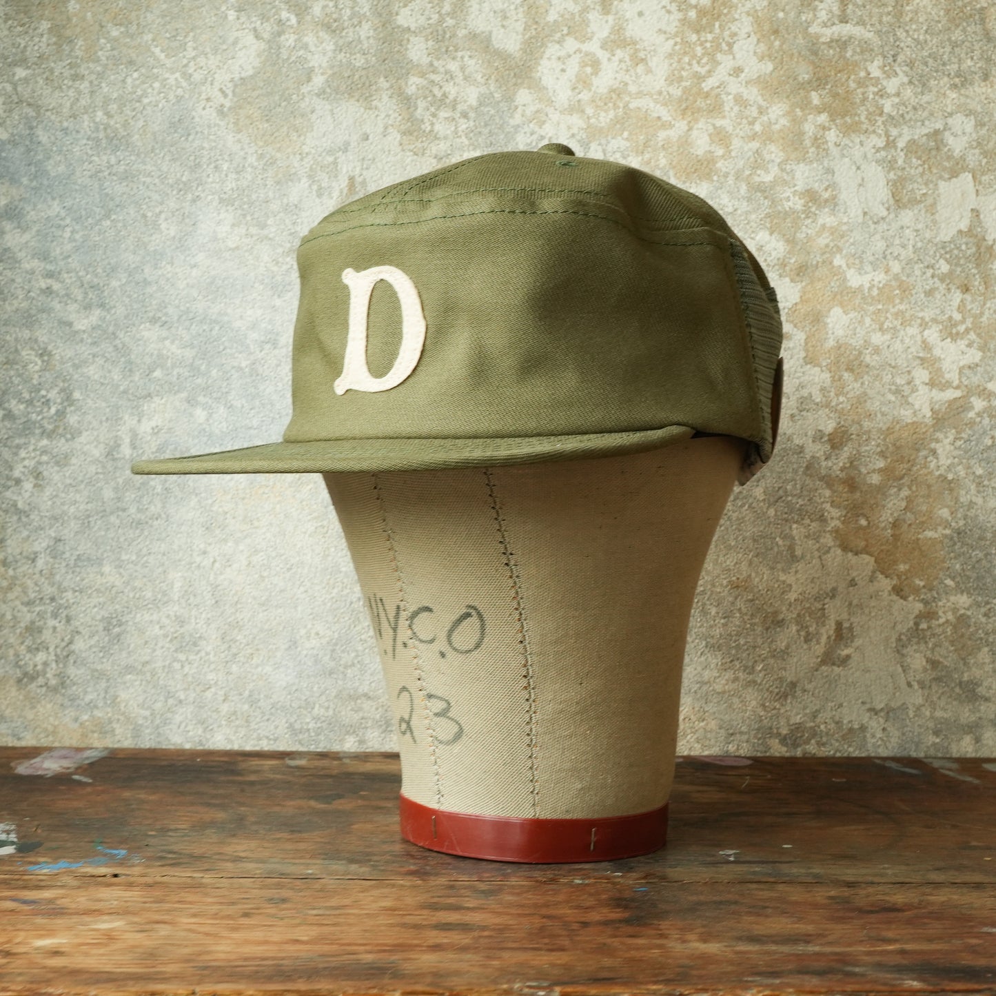 THE H.W.DOG&CO_ D-01168_SIDE MESH PAINTER CAP_OLIVE