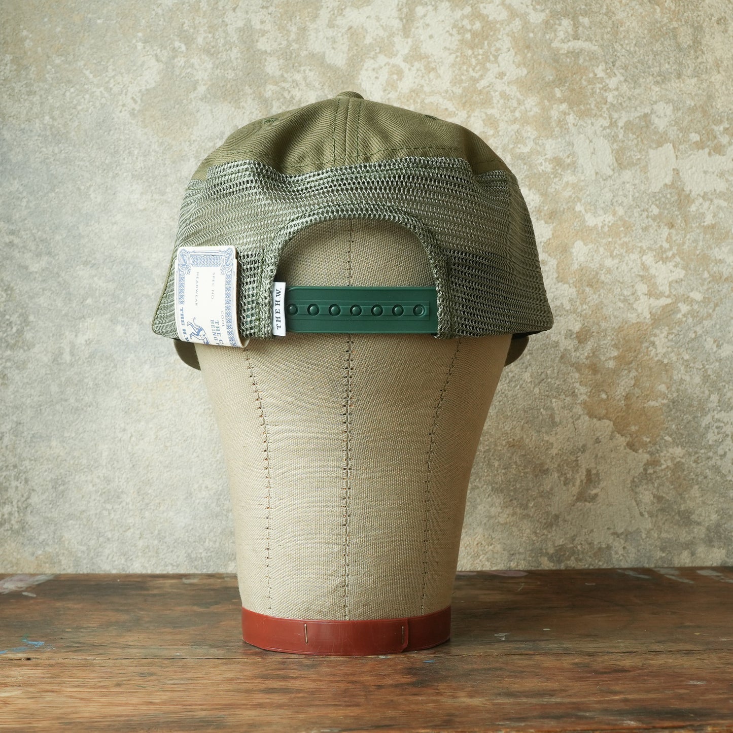 THE H.W.DOG&CO_ D-01168_SIDE MESH PAINTER CAP_OLIVE