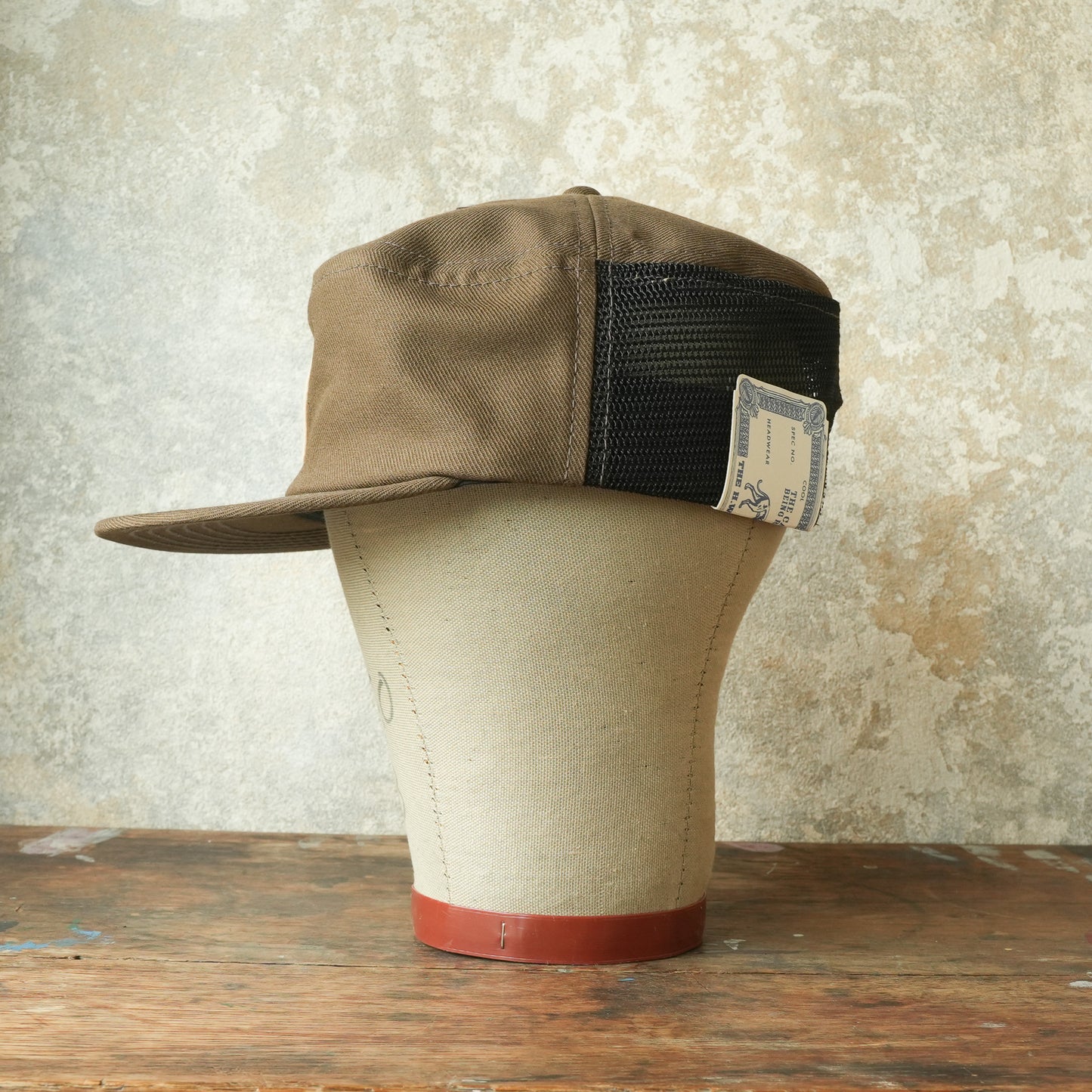 THE H.W.DOG&CO_ D-01168_SIDE MESH PAINTER CAP_BROWN
