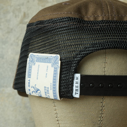THE H.W.DOG&CO_ D-01168_SIDE MESH PAINTER CAP_BROWN
