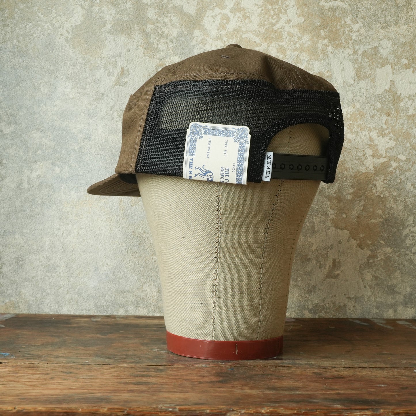 THE H.W.DOG&CO_ D-01168_SIDE MESH PAINTER CAP_BROWN