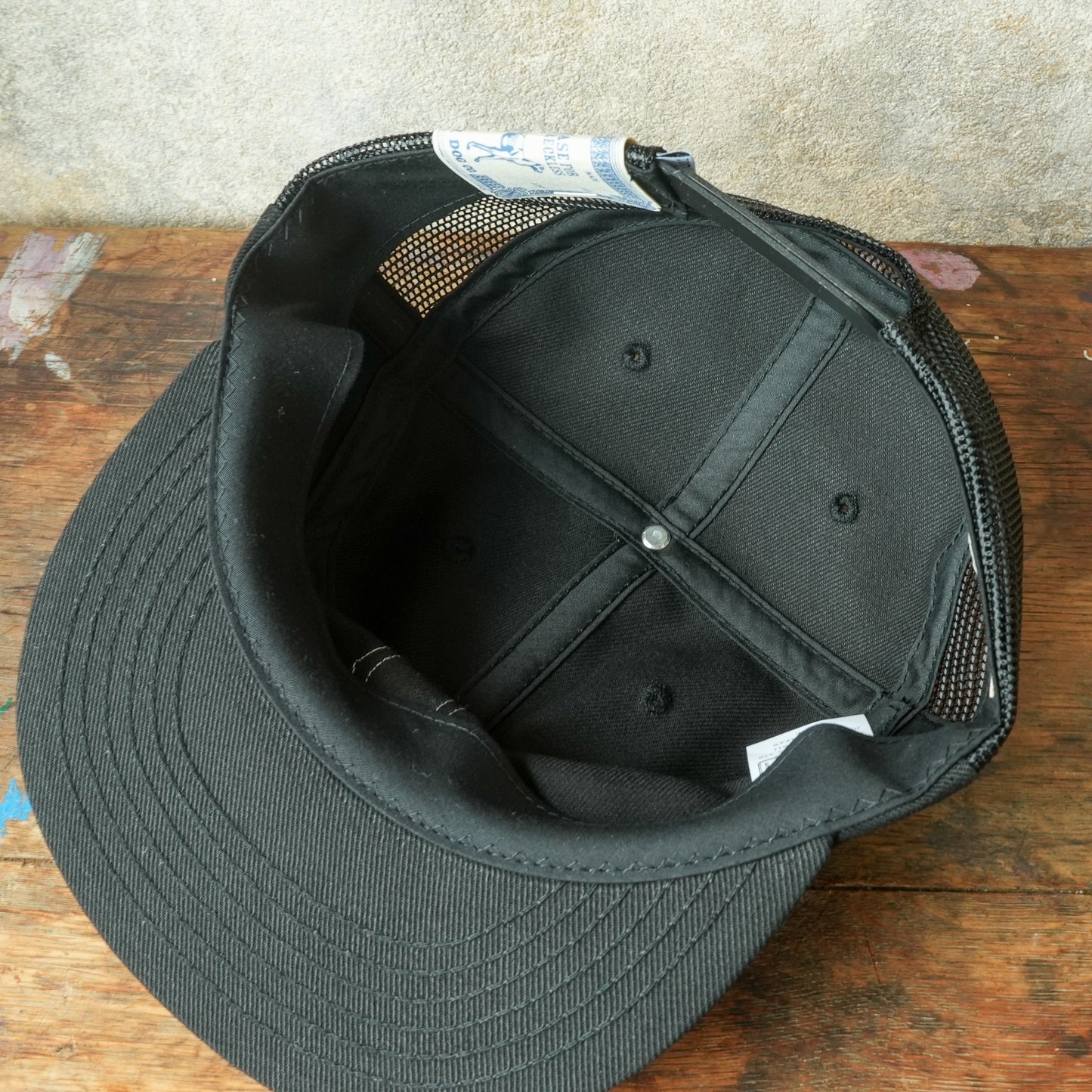 THE H.W.DOG&CO_ D-01168_SIDE MESH PAINTER CAP_BLACK