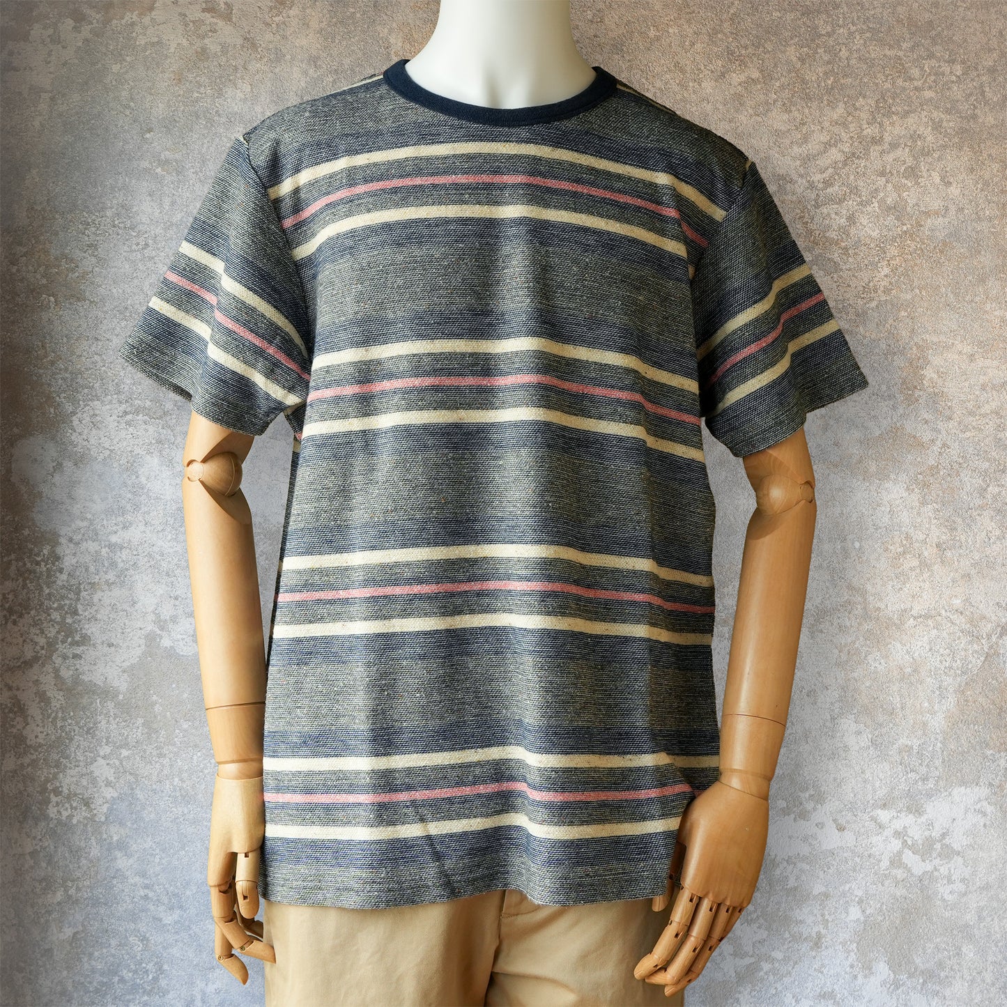 TCB Jeans_Inside-Out Stripe TEE_Type 2(濃いグレー)