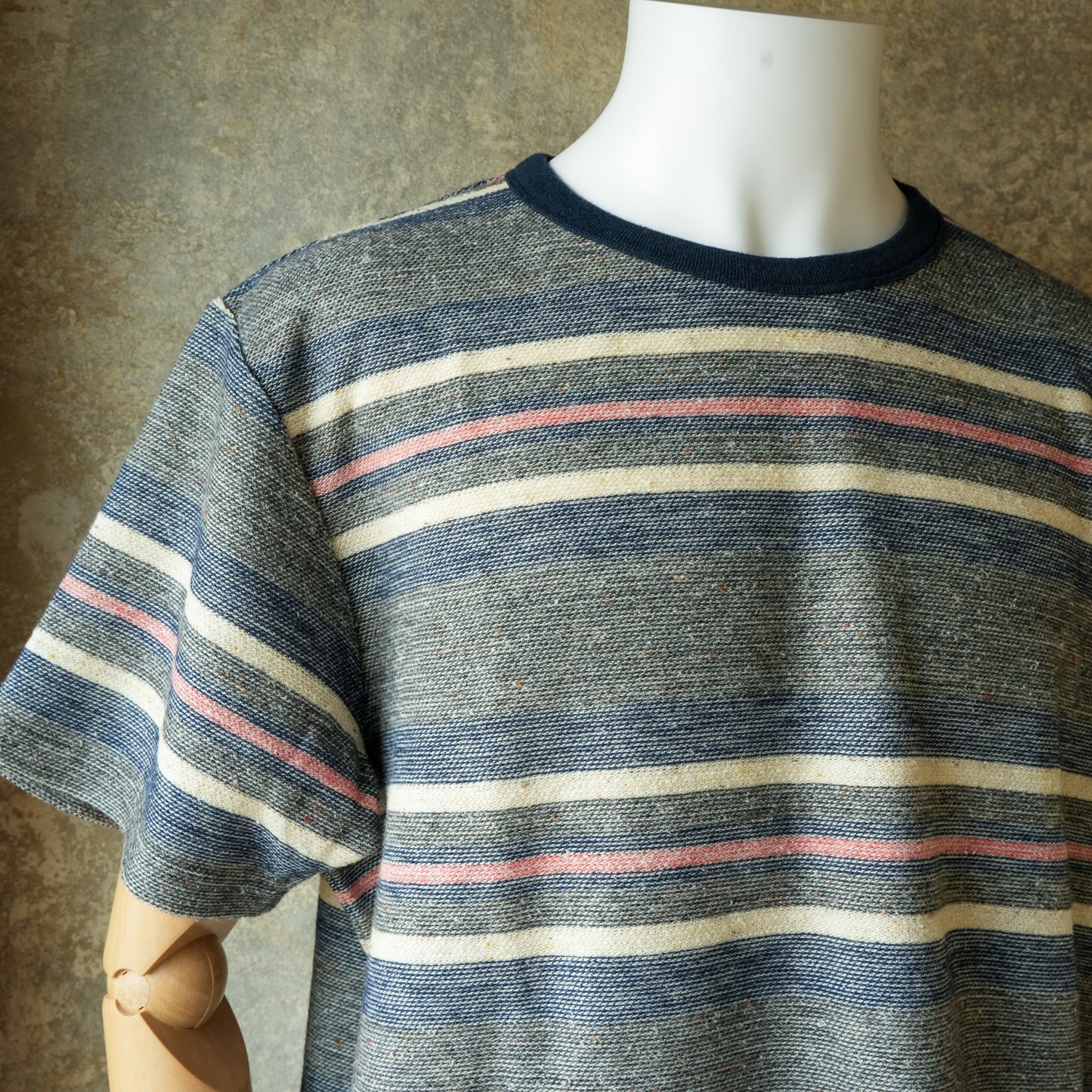 TCB Jeans_Inside-Out Stripe TEE_Type 2(濃いグレー)