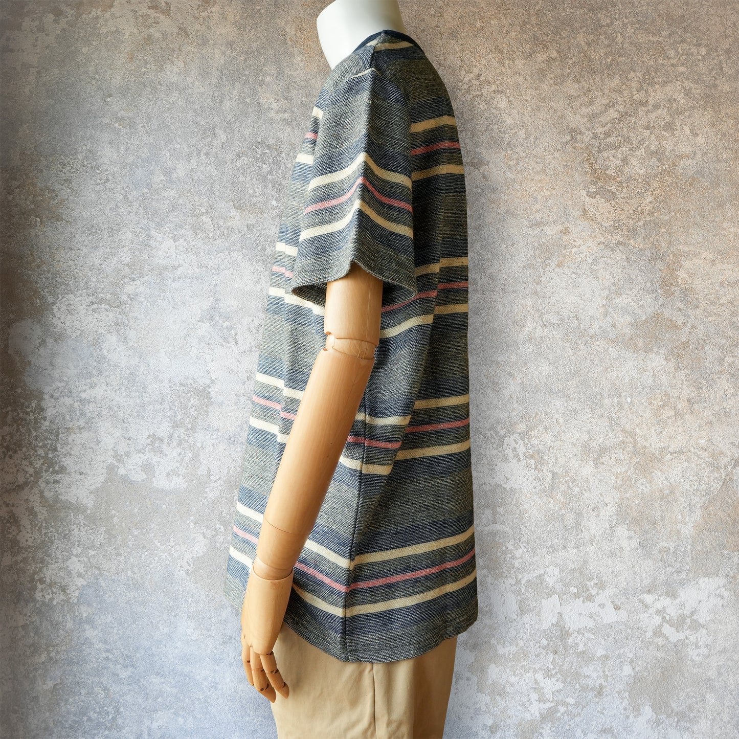 TCB Jeans_Inside-Out Stripe TEE_Type 2(濃いグレー)