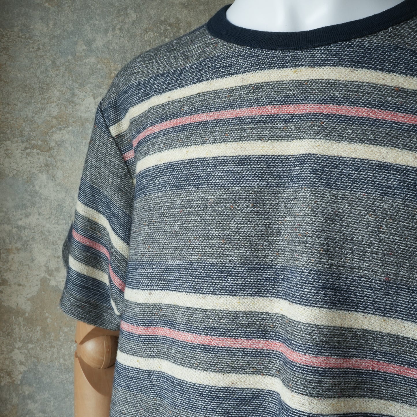 TCB Jeans_Inside-Out Stripe TEE_Type 2(濃いグレー)