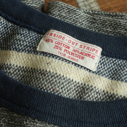 TCB Jeans_Inside-Out Stripe TEE_Type 2(濃いグレー)