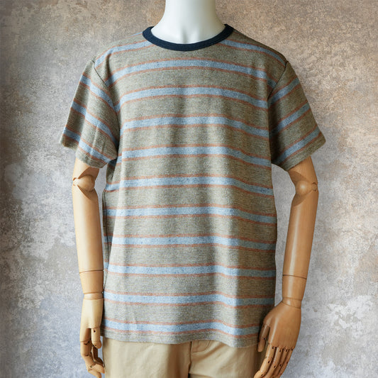 TCB Jeans_Inside-Out Stripe TEE_Type 1(薄いグレー)