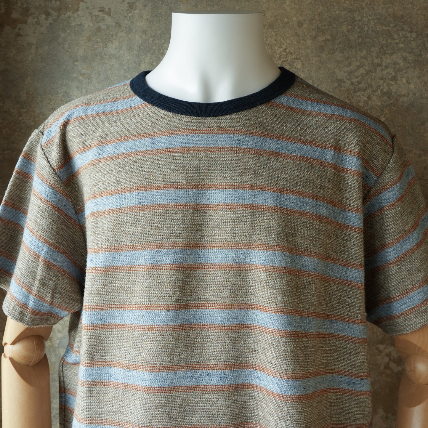 TCB Jeans_Inside-Out Stripe TEE_Type 1(薄いグレー)
