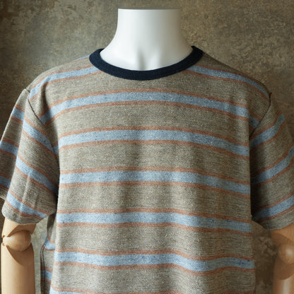TCB Jeans_Inside-Out Stripe TEE_Type 1(薄いグレー)