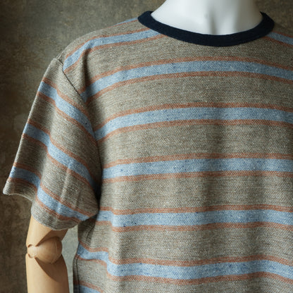 TCB Jeans_Inside-Out Stripe TEE_Type 1(薄いグレー)