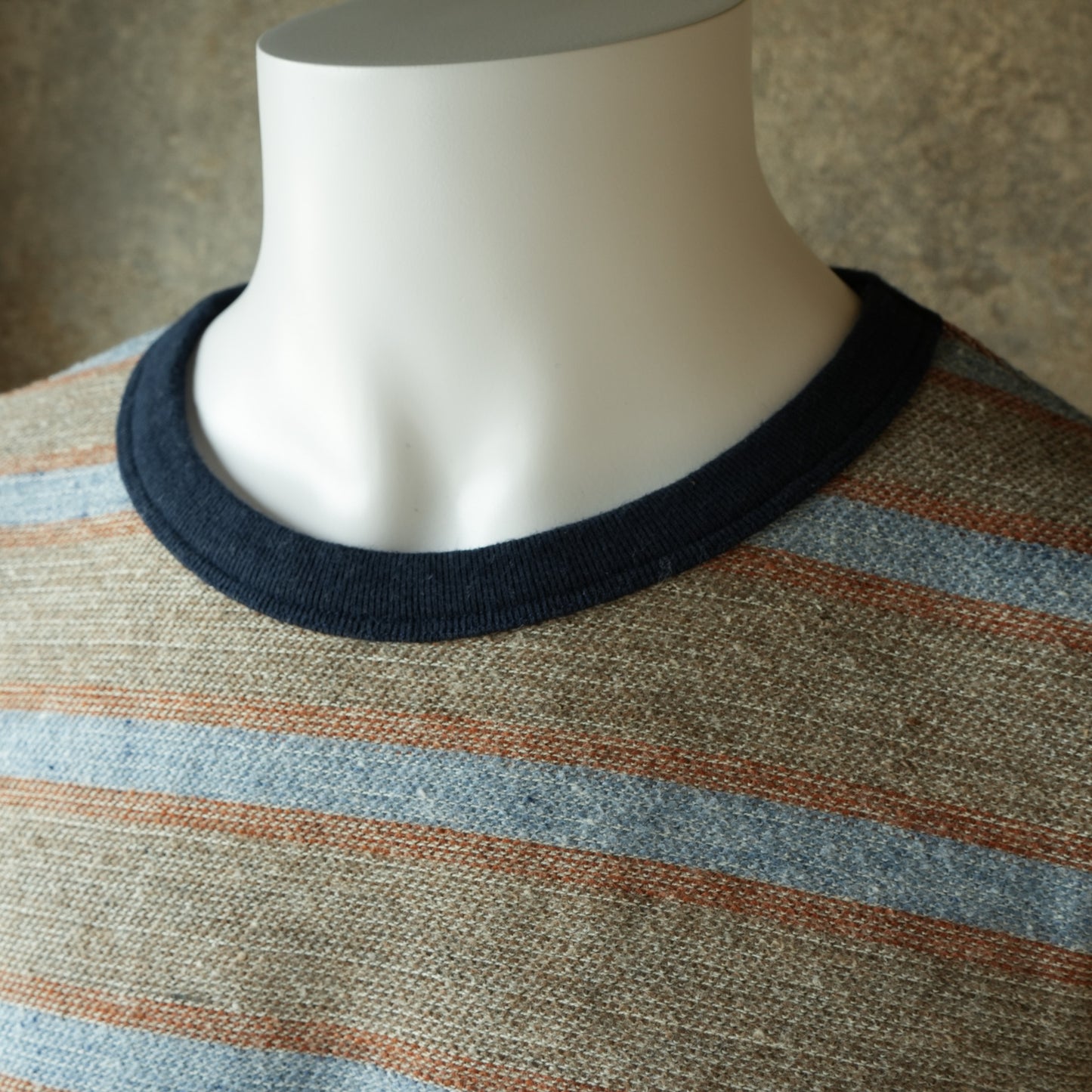 TCB Jeans_Inside-Out Stripe TEE_Type 1(薄いグレー)